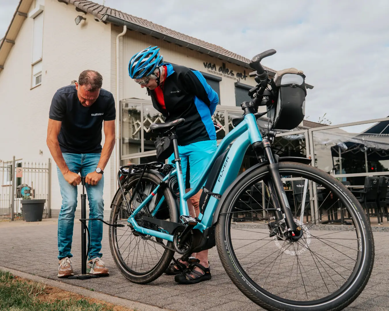 Voorbereiden op fietstocht